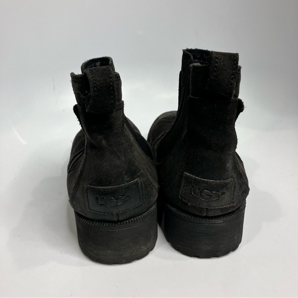 UGG Bonham boots black leather size 8.5 - Picture 6 of 8
